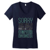 girl already taken by psychotic computer engineer Women's V-Neck T-Shirt