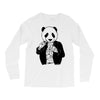 gangster panda Long Sleeve Shirts