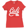 cali bear Ladies Fitted T-Shirt