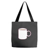 glass and coffee Tote Bags