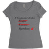 a woodworker's Women's Triblend Scoop T-shirt