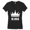 King Women's V-Neck T-Shirt