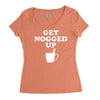 get nogged up funny Women's Triblend Scoop T-shirt
