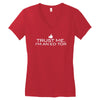 trust me, i'm an editor   writer grammar columnist reader reporter tee Women's V-Neck T-Shirt