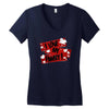 i love my family Women's V-Neck T-Shirt