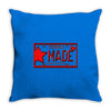 texas made lone star license plate Throw Pillow