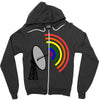 gaydar gay rainbow radar Zipper Hoodie