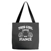 This Girl Loves Her Fiance Tote Bags