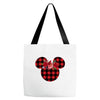 minnie mouse fabric christmas Tote Bags