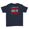 please drag across the finish line Youth Tee