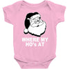 santa claus where my house at Baby Onesie