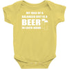 beer drinkers beer diet balance Baby Onesie