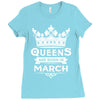 Queens Are Born In March Ladies Fitted T-Shirt