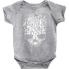 skull cty colors withe Baby Onesie