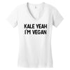 kale yeah i'm vegan Women's V-Neck T-Shirt