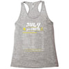 July Girl Facts Leo Racerback Tank