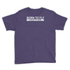 born to fly forced to work Youth Tee