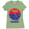 pizza for prez Ladies Fitted T-Shirt