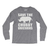 save the chubby unicorns Long Sleeve Shirts