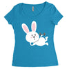 gym rabbit Women's Triblend Scoop T-shirt