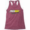 president eat people Racerback Tank