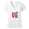 star spangled hammered Women's V-Neck T-Shirt