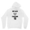 grey alien Unisex Hoodie