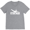 stuntman funny movie present new V-Neck Tee