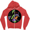 neon genesis evangelion   eva o1 Zipper Hoodie