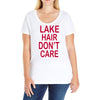 lake hair don't care Ladies Curvy T-Shirt