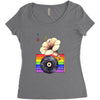 Ceremony of Love with Rainbow Colors Women's Triblend Scoop T-shirt