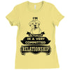 I Am Boxer Actually In A Very Commited Relationship Ladies Fitted T-Shirt