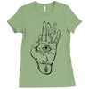 hand Ladies Fitted T-Shirt