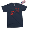 bloody hand print funny zombie kill undead blood horror killer Exclusive T-shirt
