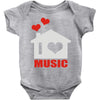 new i love house Baby Onesie