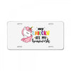 My Unicorn Ate My Homework License Plate