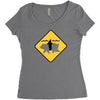 bear shark Women's Triblend Scoop T-shirt