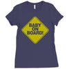 baby on board Ladies Fitted T-Shirt