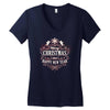 christmas happy new years Women's V-Neck T-Shirt