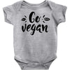 go vegan 2 Baby Bodysuit