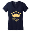 old man Women's V-Neck T-Shirt