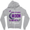i love someone with pancreatic cancer to the moon &amp; back to infinity Zipper Hoodie