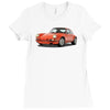 red car Ladies Fitted T-Shirt