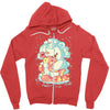 polar bear Zipper Hoodie