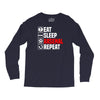 eat sleep arsenal Long Sleeve Shirts