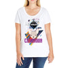 who loves chihuahua Ladies Curvy T-Shirt