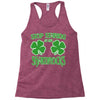 stop starting at my shamrocks Racerback Tank
