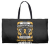 Never Underestimate the Strength of a Childhood Cancer Warrior Weekender Totes
