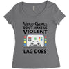 i love video games Women's Triblend Scoop T-shirt