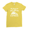 all aboard hot mess express train Ladies Fitted T-Shirt